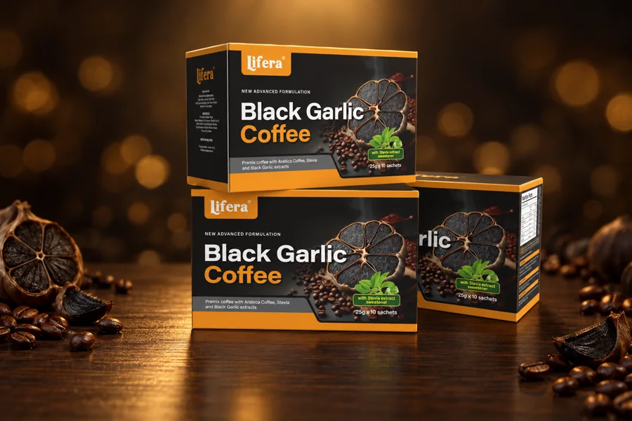 3 kotak Lifera Black Garlic Coffee