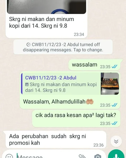 Screenshot gula 14 turun ke 9.8